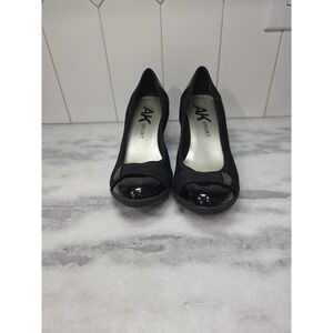 ANNE KLEIN AK SPORT Black Slight wedge Slip on Shoes Women's Size 8M
